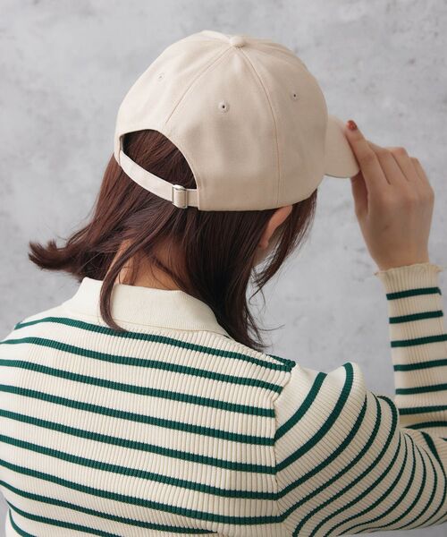 casita(RETRO GIRL)（カシータ）の「刺繍カラーキャップ（キャップ・レディース・ライトベージュ/ブラック/オフホワイト/ブルー・ONE SIZE）」の21枚目の写真