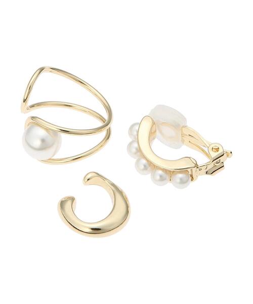 Green Parks(グリーンパークス)の「every walk.シンプルパールイヤカフ(イヤリング・レディース・ゴールド・FREE)」の1枚目の写真