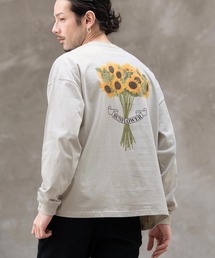 CAMBIO（カンビオ）の「mlt4641- プリントロンT（サンフラワー）（Tシャツ/カットソー・メンズ）」
