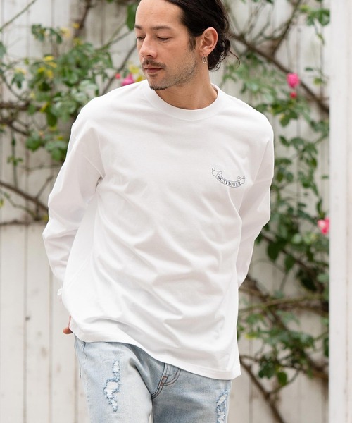CAMBIO(カンビオ)の「mlt4641- プリントロンT(サンフラワー)(Tシャツ/カットソー・メンズ・ホワイト/ブラック/グレー・S/M/L/XL)」の11枚目の写真