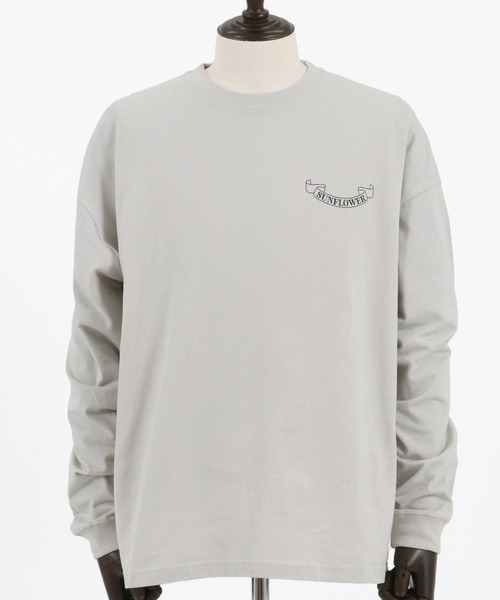 CAMBIO(カンビオ)の「mlt4641- プリントロンT(サンフラワー)(Tシャツ/カットソー・メンズ・ホワイト/ブラック/グレー・S/M/L/XL)」の22枚目の写真