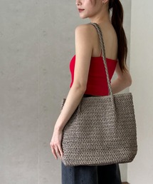雑材ハンドルタックトート