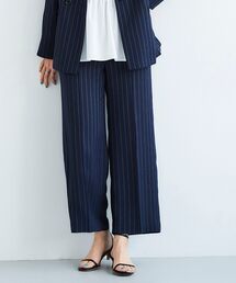 le.coeur blanc | リネンライクストライプタックワイドパンツ(その他パンツ)