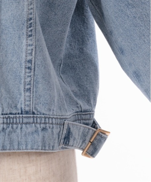 axes femme（アクシーズファム）の「レース×ラインデニムジャケット（デニムジャケット・レディース・インディゴブルー/ブルー系その他・FREE）」の12枚目の写真