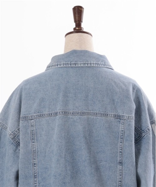axes femme（アクシーズファム）の「レース×ラインデニムジャケット（デニムジャケット・レディース・インディゴブルー/ブルー系その他・FREE）」の15枚目の写真