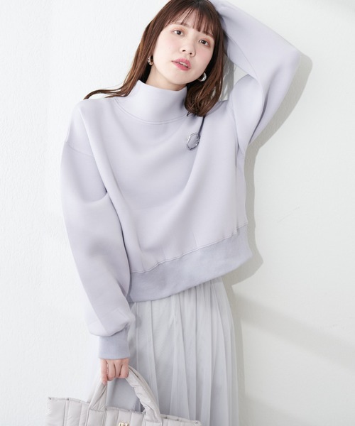 natural couture(ナチュラルクチュール)の「両ZIPダンボール2WAYブルゾン(ブルゾン・レディース・グレー/オフホワイト/スミクロ/グレイッシュベージュ・FREE)」の19枚目の写真