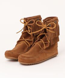 《ミネトンカ MINNETONKA》 ダブルフリンジ トランパー ブーツ