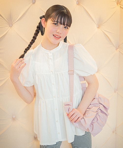 mezzo piano Junior（メゾピアノジュニア）の「フリルハーフムーンショルダー（ショルダーバッグ・キッズ・ブラック/アイボリー/ピンク・FREE）」の22枚目の写真