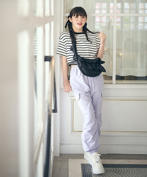 mezzo piano Junior（メゾピアノジュニア）の「フリルハーフムーンショルダー（ショルダーバッグ・キッズ・ブラック/アイボリー/ピンク・FREE）」の21枚目の写真