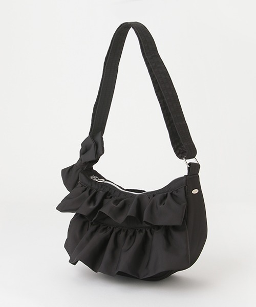 mezzo piano Junior（メゾピアノジュニア）の「フリルハーフムーンショルダー（ショルダーバッグ・キッズ・ブラック/アイボリー/ピンク・FREE）」の12枚目の写真