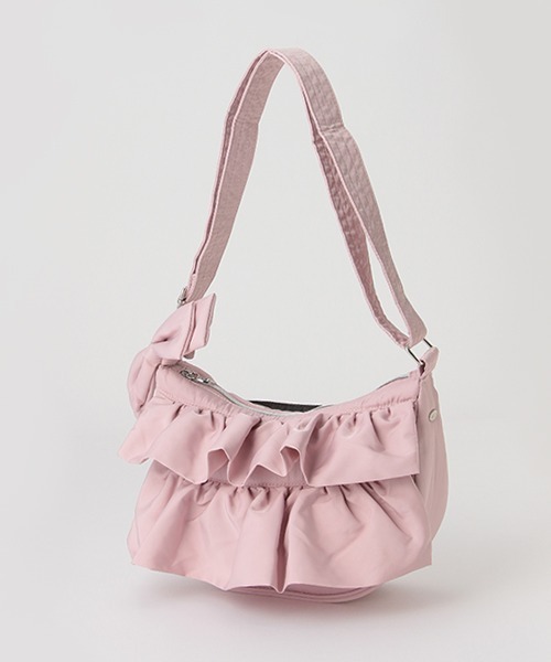 mezzo piano Junior（メゾピアノジュニア）の「フリルハーフムーンショルダー（ショルダーバッグ・キッズ・ブラック/アイボリー/ピンク・FREE）」の10枚目の写真