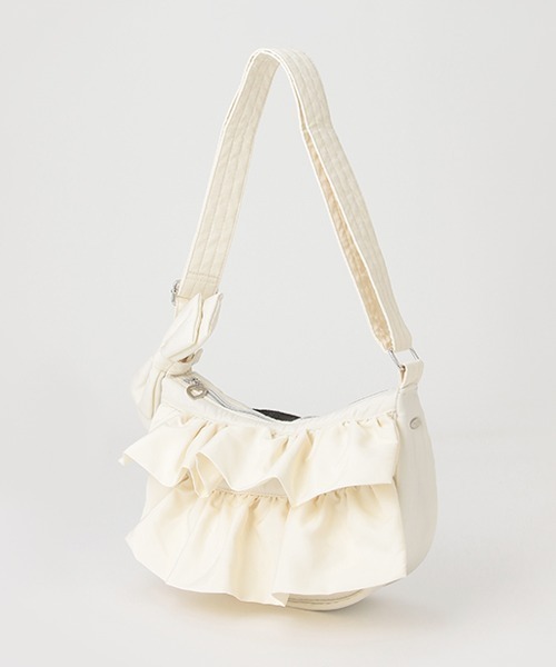 mezzo piano Junior（メゾピアノジュニア）の「フリルハーフムーンショルダー（ショルダーバッグ・キッズ・ブラック/アイボリー/ピンク・FREE）」の11枚目の写真