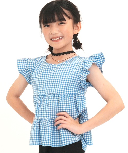 Bee des Bee（ビーデスビー）の「ノースリーブティアードトップス（タンクトップ・キッズ・ブラック系/イエロー/レッド/ライトブルー/ホワイト系その他/ホワイト系その他3/ベージュ/ホワイト系その他2・120cm/110cm/140cm/130cm/100cm/150cm）」の7枚目の写真