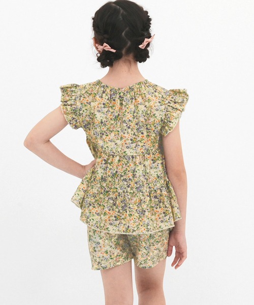 Bee des Bee（ビーデスビー）の「ノースリーブティアードトップス（タンクトップ・キッズ・ブラック系/イエロー/レッド/ライトブルー/ホワイト系その他/ホワイト系その他3/ベージュ/ホワイト系その他2・120cm/110cm/140cm/130cm/100cm/150cm）」の21枚目の写真