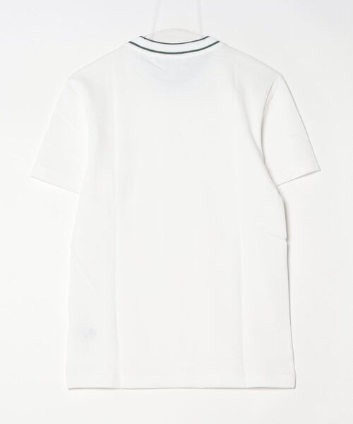 LACOSTE（ラコステ）の「[LACOSTE/ラコステ] 配色リブライン 鹿の子Tシャツ（Tシャツ/カットソー・レディース・カーキ/ホワイト/ネイビー・2/3/4）」の11枚目の写真