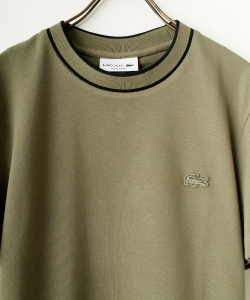 LACOSTE（ラコステ）の「[LACOSTE/ラコステ] 配色リブライン 鹿の子T