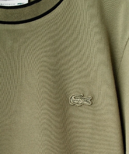 [LACOSTE/ラコステ] 配色リブライン 鹿の子Tシャツ LACOSTE（ラコステ）の「[LACOSTE/ラコステ] 配色リブライン 鹿の子T