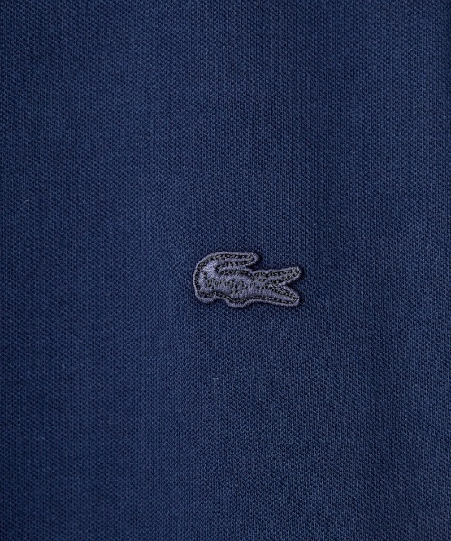 LACOSTE（ラコステ）の「[LACOSTE/ラコステ] 配色リブライン 鹿の子Tシャツ（Tシャツ/カットソー・レディース・カーキ/ホワイト/ネイビー・2/3/4）」の5枚目の写真