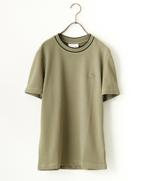 [LACOSTE/ラコステ] 配色リブライン 鹿の子Tシャツ LACOSTE/ラコステ] 配色リブライン 鹿の子Tシャツ（Tシャツ