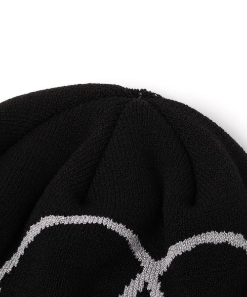 3.3 Field Trip （3.3フィールドトリップ）の「【UNISEX】3.3 Field Trip／ジャカードビーニー　115529（ニットキャップ/ビーニー・レディース・ブラック/ライトベージュ・FREE）」の4枚目の写真