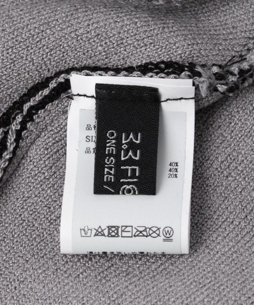 3.3 Field Trip （3.3フィールドトリップ）の「【UNISEX】3.3 Field Trip／ジャカードビーニー　115529（ニットキャップ/ビーニー・レディース・ブラック/ライトベージュ・FREE）」の7枚目の写真