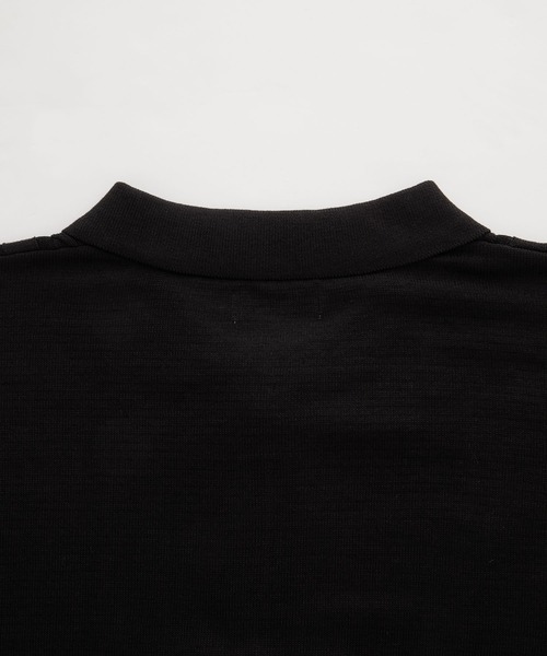molk(モルク)の「【molk】ケーブルデザインハーフジップサマーニットポロ(ポロシャツ・メンズ・ライトグレー/ブラック/オリーブ・S/M/L)」の9枚目の写真