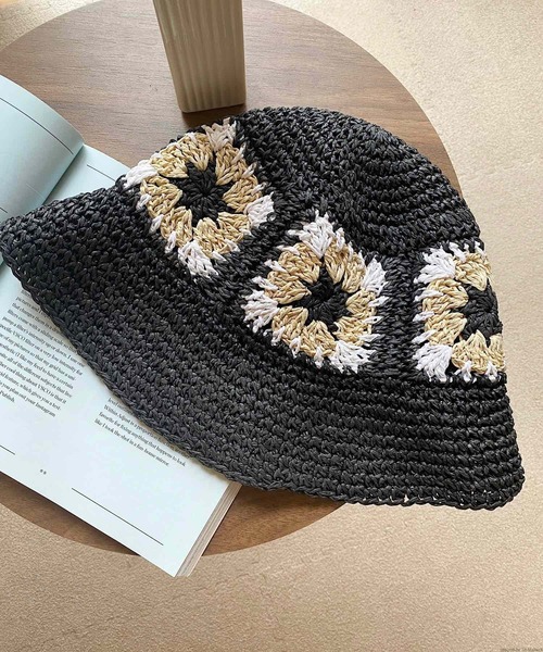 TONE SELECT GOODS（トーンセレクトグッズ）の「pur chouchou/フラワー刺繍 バケットハット P4207（ハット・レディース・ブラウン/ブラック・FREE）」の5枚目の写真