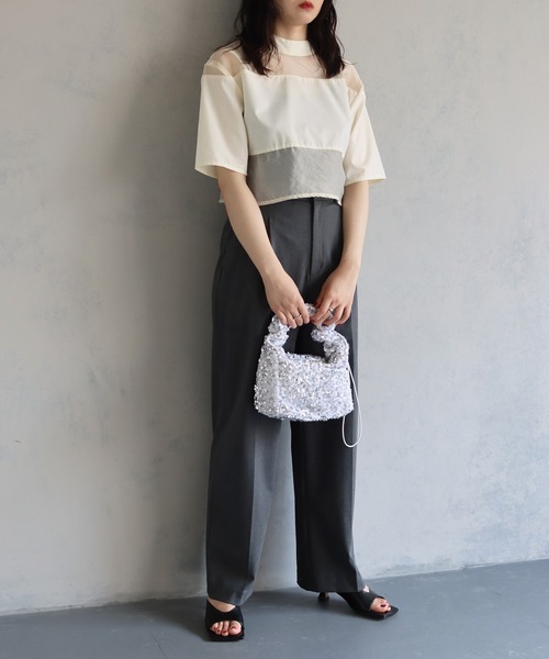 cheriella（シェリエラ）の「【cheriella】シャーリングスパンコールバッグ（ハンドバッグ・レディース・ブラック/シルバー・ONESIZE）」の13枚目の写真