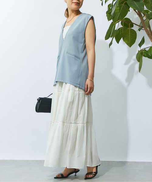 un dix cors(アンディコール)の「《2サイズ展開》ポンチベスト(ベスト・レディース・グレー/ブルー/ブラック・M/L)」の19枚目の写真