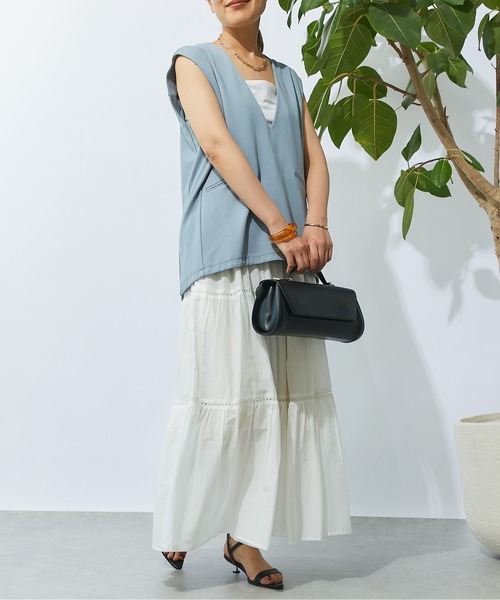 un dix cors(アンディコール)の「《2サイズ展開》ポンチベスト(ベスト・レディース・グレー/ブルー/ブラック・M/L)」の21枚目の写真