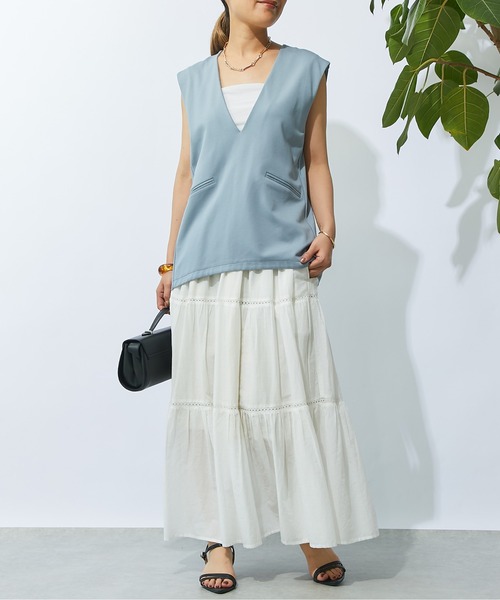 un dix cors(アンディコール)の「《2サイズ展開》ポンチベスト(ベスト・レディース・グレー/ブルー/ブラック・M/L)」の18枚目の写真