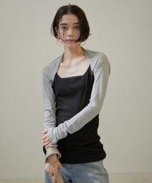 SALON adam et rope'（サロン アダム エ ロペ）の「nu=layerシアーアームカバープルオーバー/ボレロ（Tシャツ/カットソー）」