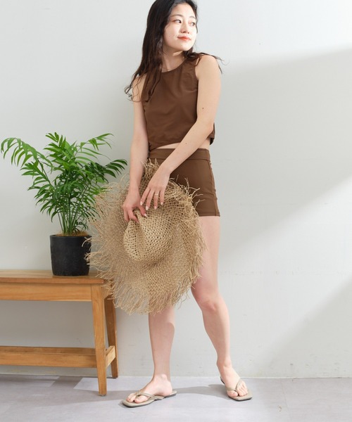 CIAOPANIC TYPY(チャオパニックティピー)の「【WEB限定アイテム/新色追加】配色アメスリ水着2点SET(水着・レディース・ブラック/ブラウン/ブルー・MEDIUM/LARGE/X-LARGE)」の18枚目の写真