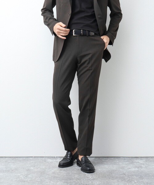 NOLLEY'S goodman（ノーリーズグッドマン）の「《ビジカジ / セットアップ対応》サマートラベスト TRABEST スラックスパンツ（スラックス・メンズ・グレー/ブラウン/ネイビー/インディゴブルー・XL/L/M/S）」の2枚目の写真