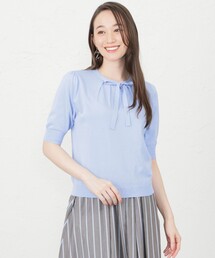 アセテートコットン リボンニット
