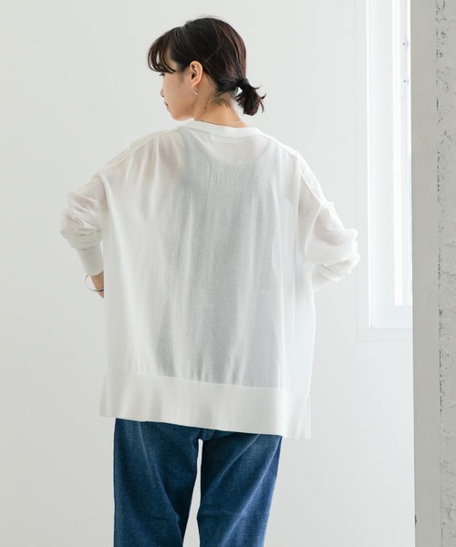 URBAN RESEARCH（アーバンリサーチ）の「UVカット加工ハイゲージカーディガン（カーディガン/ボレロ・レディース・ホワイト/ベージュ/ブラック・FREE）」の6枚目の写真