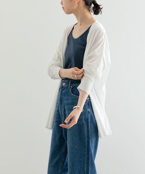 URBAN RESEARCH（アーバンリサーチ）の「UVカット加工ハイゲージカーディガン（カーディガン/ボレロ・レディース・ホワイト/ベージュ/ブラック・FREE）」の8枚目の写真