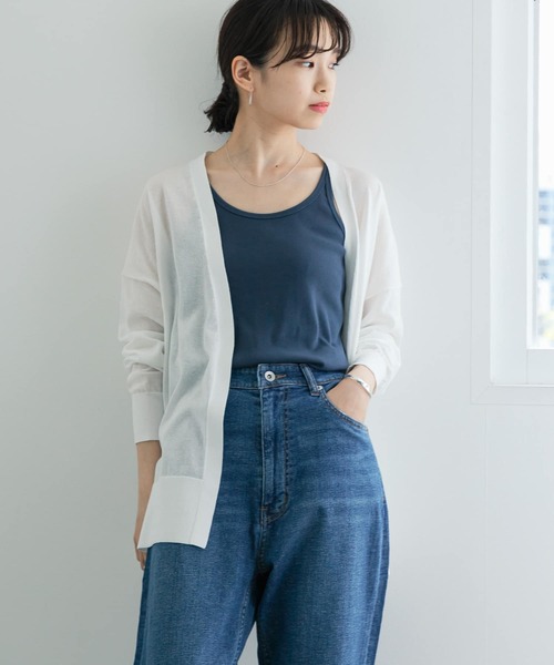 URBAN RESEARCH（アーバンリサーチ）の「UVカット加工ハイゲージカーディガン（カーディガン/ボレロ・レディース・ホワイト/ベージュ/ブラック・FREE）」の10枚目の写真