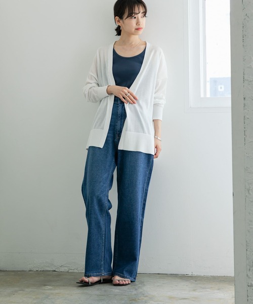 URBAN RESEARCH（アーバンリサーチ）の「UVカット加工ハイゲージカーディガン（カーディガン/ボレロ・レディース・ホワイト/ベージュ/ブラック・FREE）」の11枚目の写真