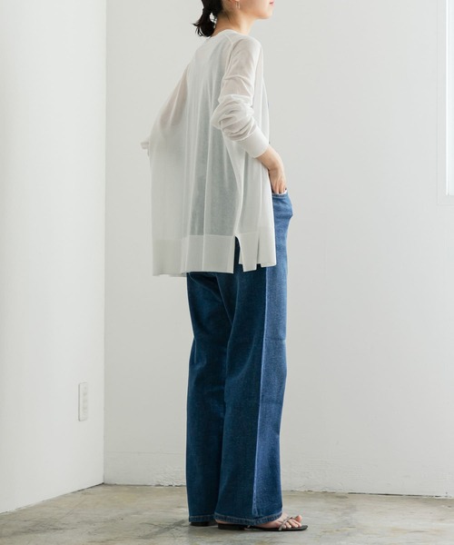 URBAN RESEARCH（アーバンリサーチ）の「UVカット加工ハイゲージカーディガン（カーディガン/ボレロ・レディース・ホワイト/ベージュ/ブラック・FREE）」の12枚目の写真