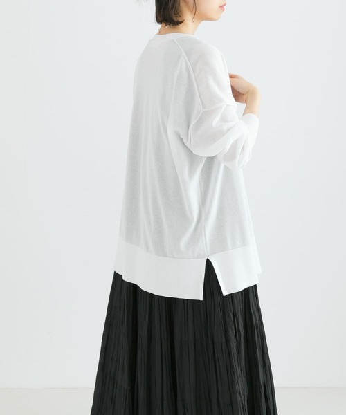 URBAN RESEARCH（アーバンリサーチ）の「UVカット加工ハイゲージカーディガン（カーディガン/ボレロ・レディース・ホワイト/ベージュ/ブラック・FREE）」の17枚目の写真