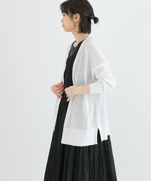 URBAN RESEARCH（アーバンリサーチ）の「UVカット加工ハイゲージカーディガン（カーディガン/ボレロ・レディース・ホワイト/ベージュ/ブラック・FREE）」の19枚目の写真