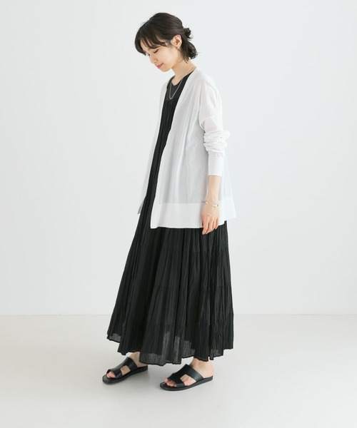 URBAN RESEARCH（アーバンリサーチ）の「UVカット加工ハイゲージカーディガン（カーディガン/ボレロ・レディース・ホワイト/ベージュ/ブラック・FREE）」の20枚目の写真