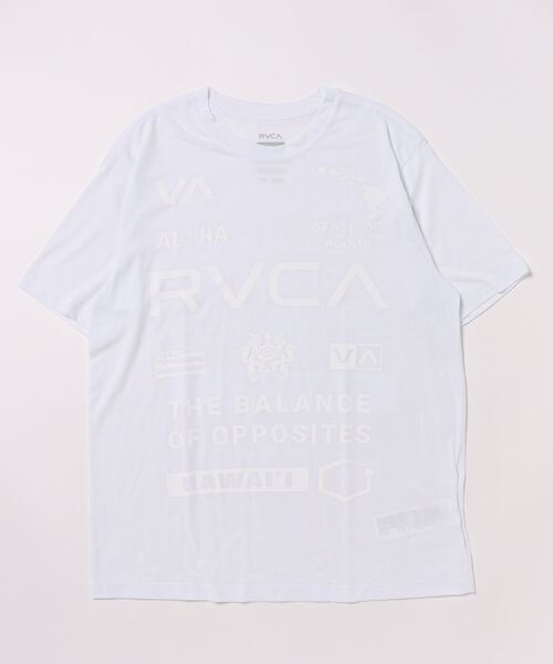 【セール】RVCA メンズ 【HAWAII】 HAWAII ALL BRAND SS ラッシュガード 【2024年夏モデル】/ルーカロゴ総柄半袖ラッシュガード(水着)（ラッシュガード）｜RVCA（ルーカ）