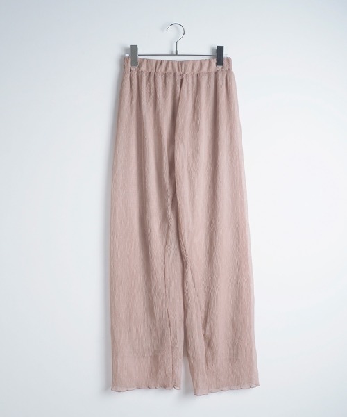 Crisp（クリスプ）の「クリンクルシアーパンツ（その他パンツ・レディース・アイボリー/ピンク・FREE）」の20枚目の写真