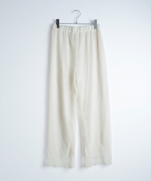 Crisp（クリスプ）の「クリンクルシアーパンツ（その他パンツ・レディース・アイボリー/ピンク・FREE）」の21枚目の写真