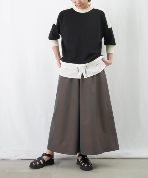 新品未使用　LUCA　ルカ　大人ワイドはかまパンツ　黒 LUCA⁄LADY LUCK LUCA（ルカ⁄レディラックルカ）の「LC⁄LLL タック