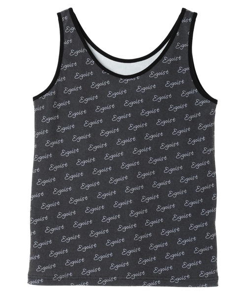 EGOIST（エゴイスト）の「EGOIST ロゴタンクトップ（タンクトップ・レディース・カーキ/オフホワイト/チャコールグレー・FREE）」の5枚目の写真