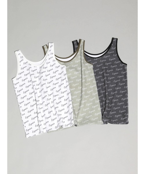 EGOIST（エゴイスト）の「EGOIST ロゴタンクトップ（タンクトップ・レディース・カーキ/オフホワイト/チャコールグレー・FREE）」の15枚目の写真