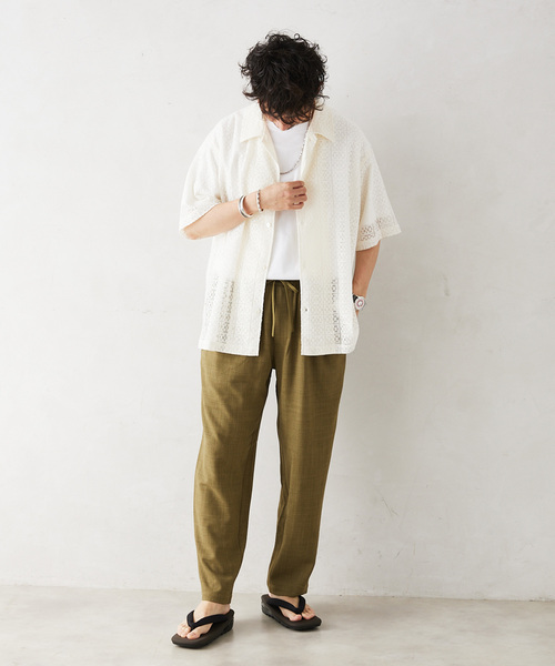 JOURNAL STANDARD relume（ジャーナルスタンダード　レリューム）の「Reflax ウォッシャブルスラックス（スラックス・メンズ・ブラック/オリーブ/ベージュ系その他/ネイビー・SMALL/MEDIUM/LARGE）」の6枚目の写真